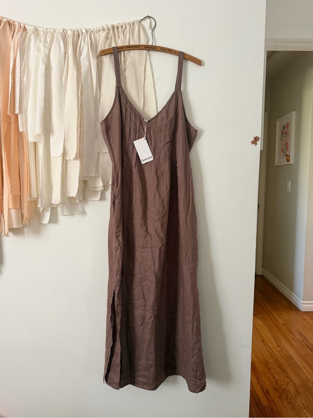 Splendid Stella Linen Midi Dress NWOT